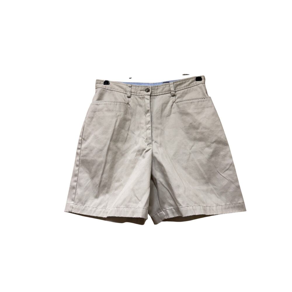 Liz Claiborne High Waist 100% Cotton 90s Vintage Mom Tan Khaki Classic Shorts